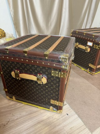 Best LV Style Monogram Lidless Nightstand Trunk (Custom Color-Block Lining) Factories, Exporters