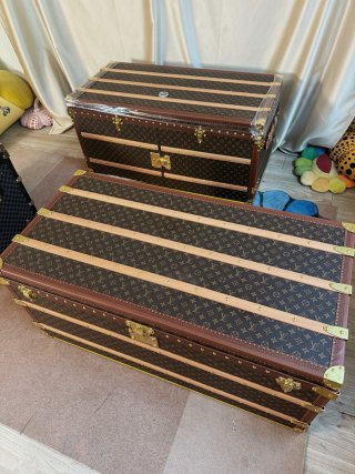 High-Quality LV Monogram Classic Coffee Table Trunk (Official Red Interior) Supplier, Product