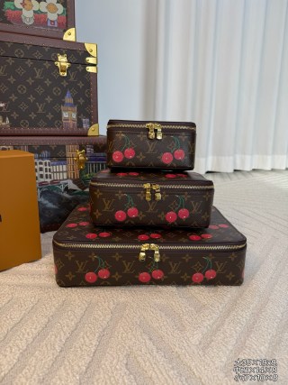 High-Quality Luxury LV Inspired Modern Travel Jewelry Case, 3-Size Set Jewelry Storage Box  Exporter, Exporters