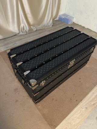 Wholesale Classic Black Monogram Coffee Table Trunk Luxury Storage Furniture Factory, Products