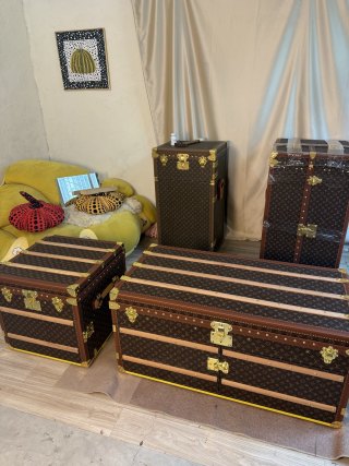 Best LV Monogram Coffee Table Trunk (Pink Lining + 24K Gold-Plated Hardware) Manufacturers, Factory