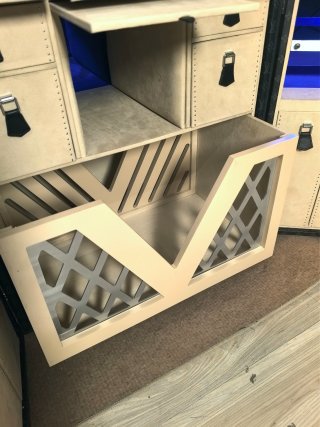 High-Quality LV Monogram Party Bar Cabinet Trunk (Custom Beige Lining) Factories, Exporters