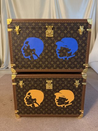 Wholesale Autumn Limited Edition Monogram Storage Trunk Set Luxury Cartoon Graffiti Storage Cabinets Product, Service