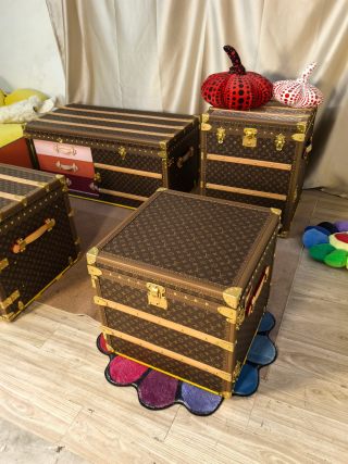 High-Quality 2026S New LV Style Monogram Side Table 2 Drawer Storage Supplier, Factories