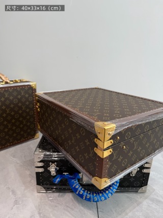 High-Quality Louis Vuitton Style 18-Slot Watch Box, Luxury Classic Monogram Hard Case Watch Storage with Secret Compartment Manufacturers, Exporter