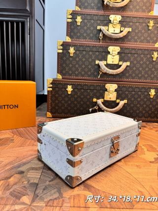 China [Copy] Louis Vuitton Style 8-Slot Watch Box, Luxury White Monogram Hard Case Watch Storage Box Factory, Product