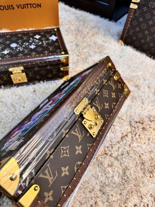 Famous Louis Vuitton Style M4700B Poker Party Hand-Painted 8-Slot Watch Box, Luxury Monogram Hard Case Watch Storage  Manufacturers, Supplier