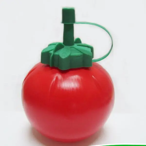 apple shape plastic sauce bottle