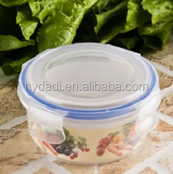 Plastic kitchen round food storage