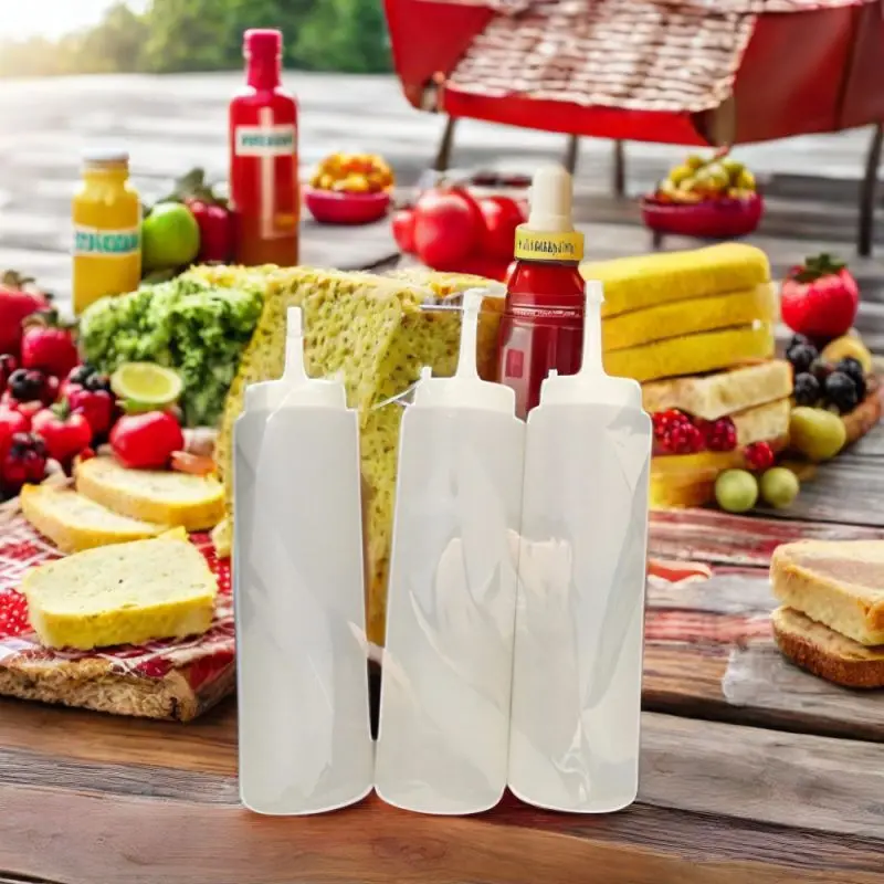 PE Plastic Ketchup and Mustard Bottles