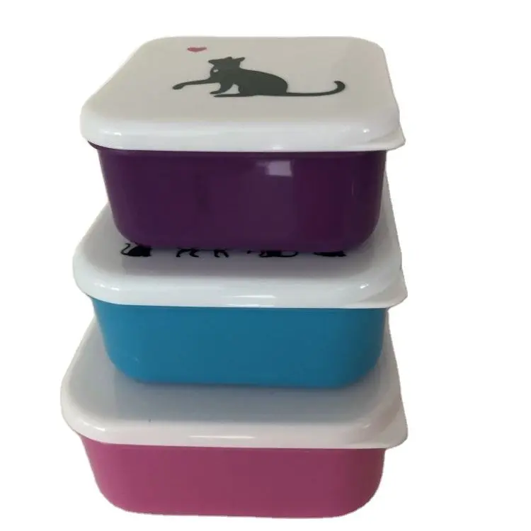 OEM Plastic lunch box set of 3pcs popular by children Manufacturers, Suppliers