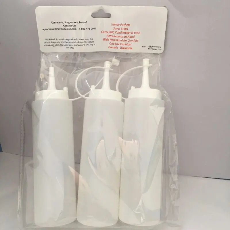 High-Quality PE Plastic Ketchup and Mustard Bottles with Screw Cap for Household Use as Drinkware Supplier, Suppliers