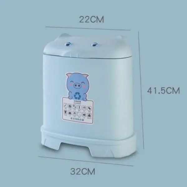 Wholesale office Kitchen Household dustbin plastic Trash Can with lid