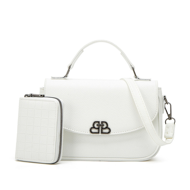 Women's New Mother-and-Child Crossbody Handbag PU Material Urban Minimalist Chain Lock Big Size for Commuting