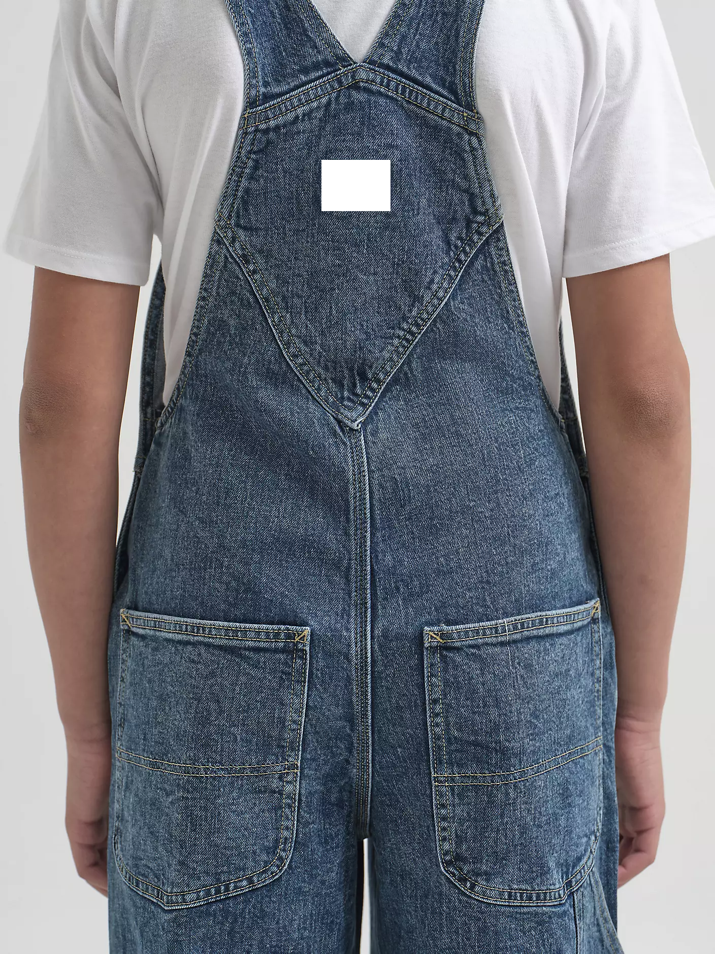 Unisex Women's Denim Overalls Blue Classic Fit with Adjustable Straps for Kids Casual Wear