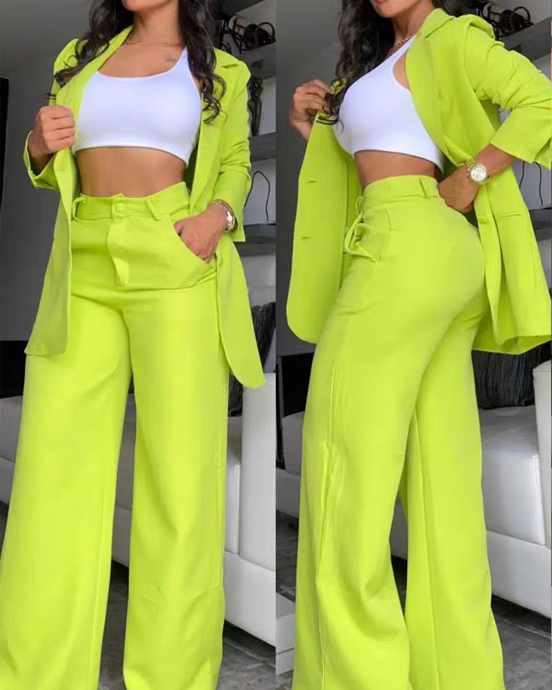 Latest Design Business Suits Set for Women Blazer and Pants Set Two Piece Ladies Suits Office Wear Blazer Set for Women