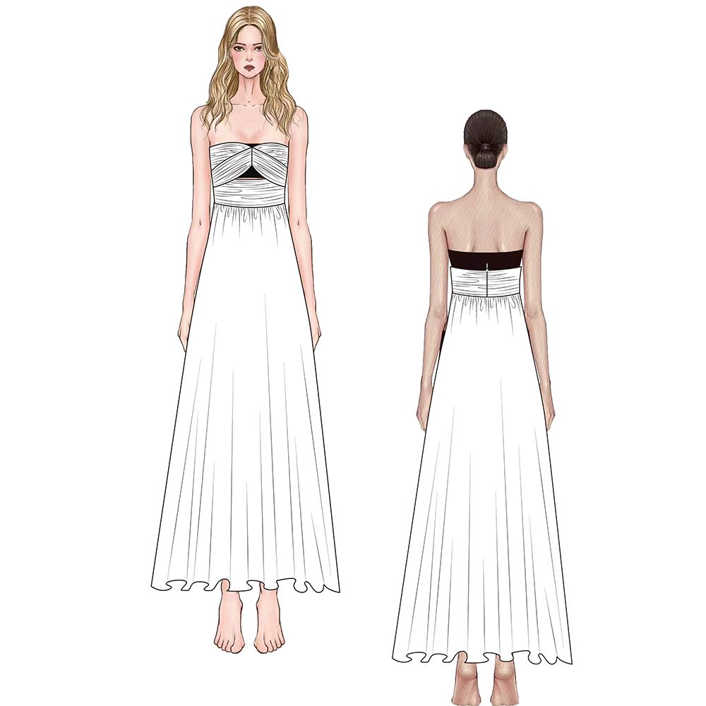 Customized Women's Plus Size Designer Brand Casual Dress Sweet Modest Style Natural Waistline Cotton Washable Factory Supplied