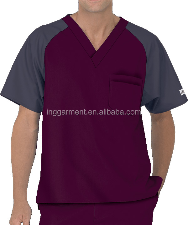 Custom Wholesale Women V-Neck Top Hospital Medical Nurse Maternity Scrubs Uniform Suit Set for Pregnant Women