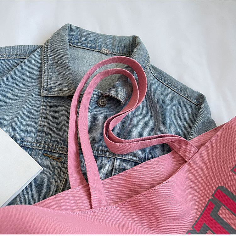 Women's Eco-Friendly Cotton Canvas Tote Bag Custom Recycled Laptop Work Casual Handbag for Shopping Beach Grocery Fashionable
