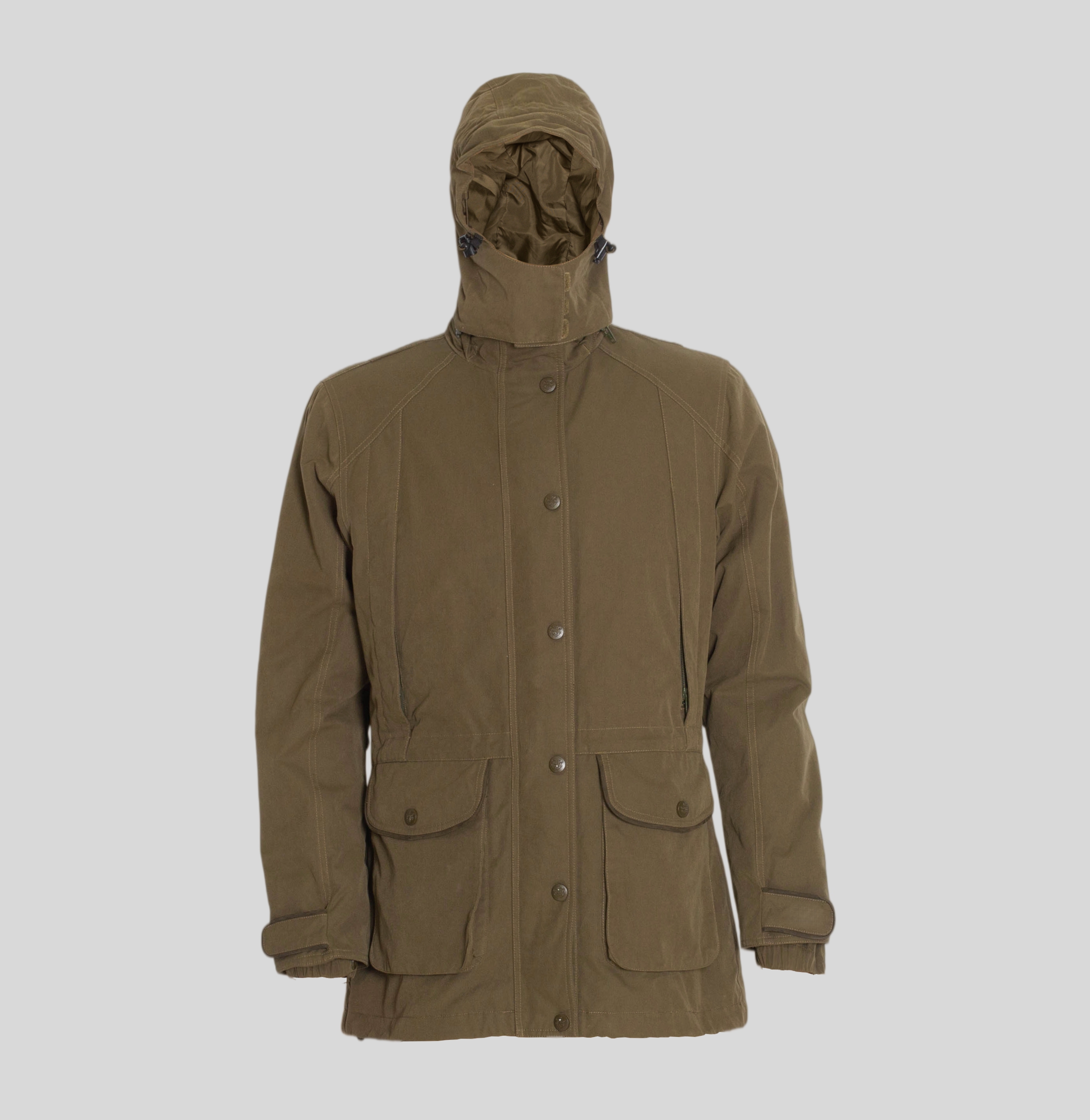 Women's Hooded Windproof Waterproof Polyester/Nylon/Cotton Jacket with Zipper Closure for Outdoor Farming Agricultural Workwear