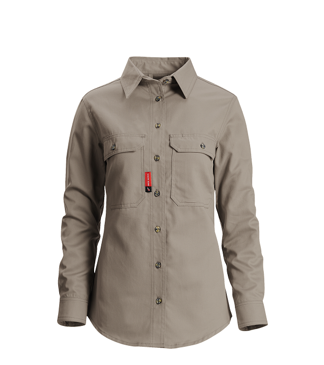 Work Wear Women's Flame Resistant Anti-Static Work Shirt