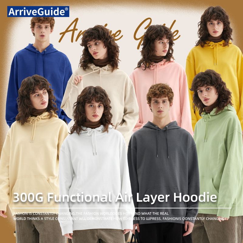 Multiple Colors New 2026 Autumn Loose Fit Casual Hoodie Men Women Solid Color Streetwear Heavyweight Functional Outerwear