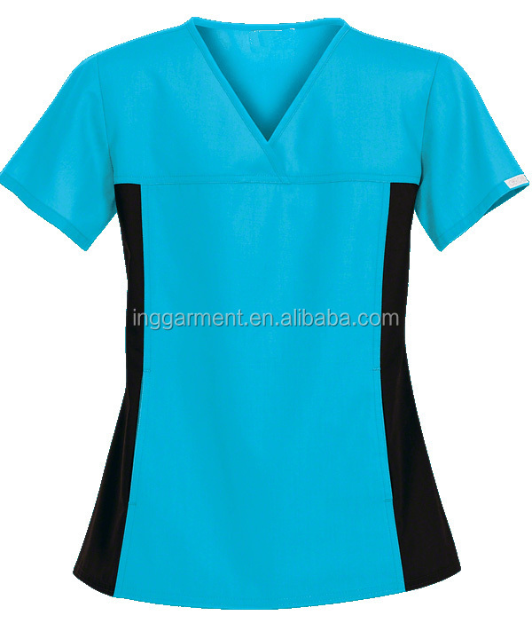 Custom Wholesale Women V-Neck Top Hospital Medical Nurse Maternity Scrubs Uniform Suit Set for Pregnant Women