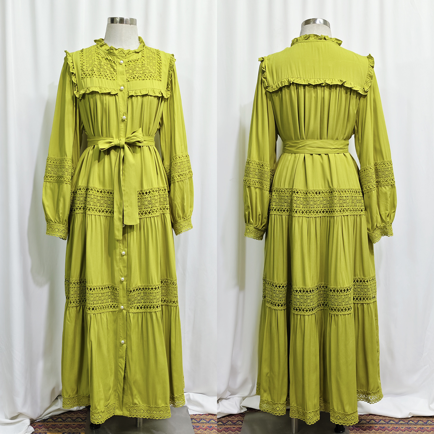 Elegant Modest Maxi Set for Muslim Women's Hijab Pants Islamic Kaftan Abaya