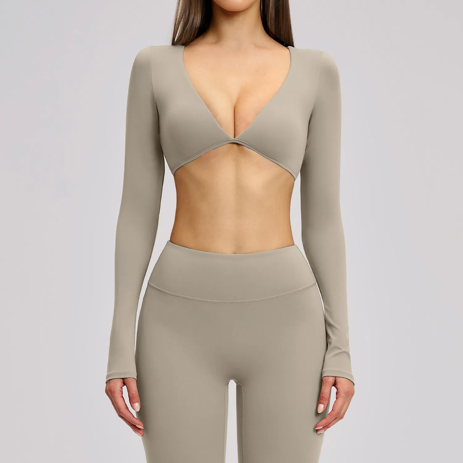 Women's Clothing Slim Fit Long Sleeve Tee Casual Clothes Gym Yoga Tops