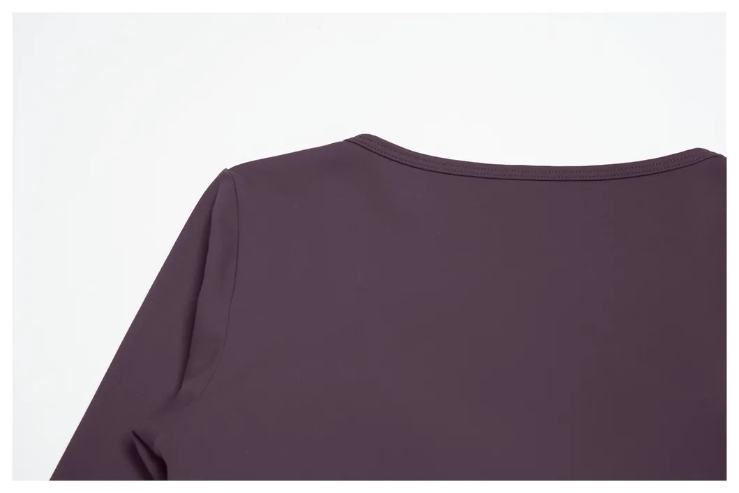 Women's Clothing Slim Fit Long Sleeve Tee Casual Clothes Gym Yoga Tops