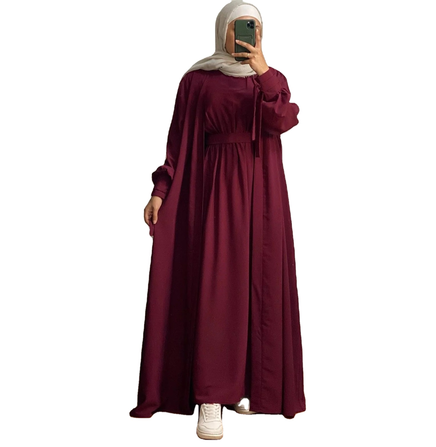 Wholesale Women's Silk Abaya-Modest Muslimah Styling Breathable &amp; Lightweight All Seasons Islamic Clothing