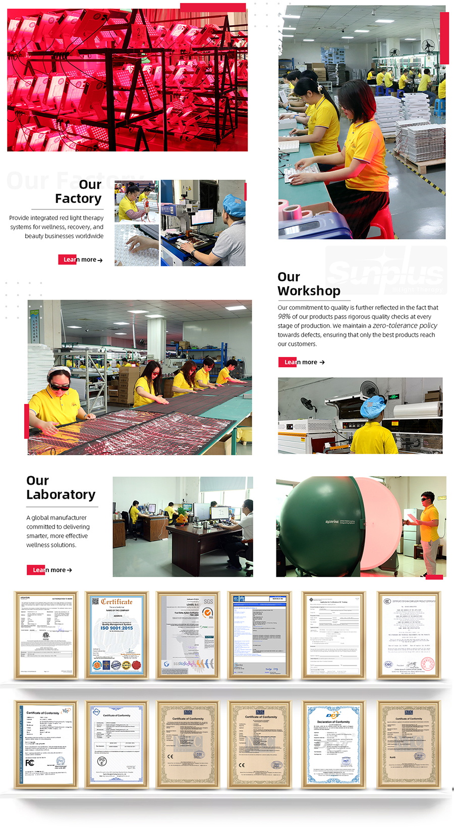 Production facility and assembly warehouse