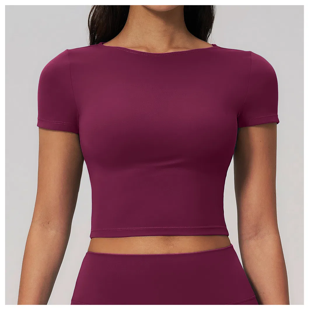 Free Shipping Women Cropped Navel T Shirt