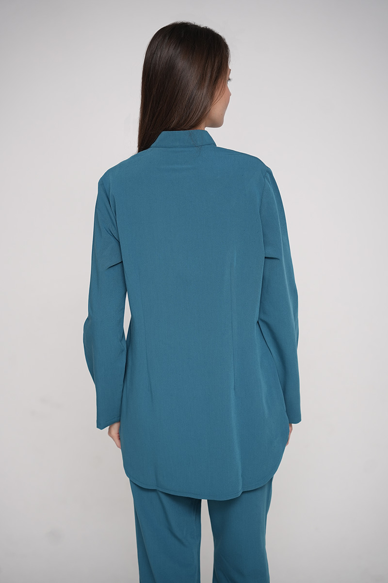 Modest Muslim Women's Long Sleeve Hospital Scrubs Comfortable Uniform for Medical Use