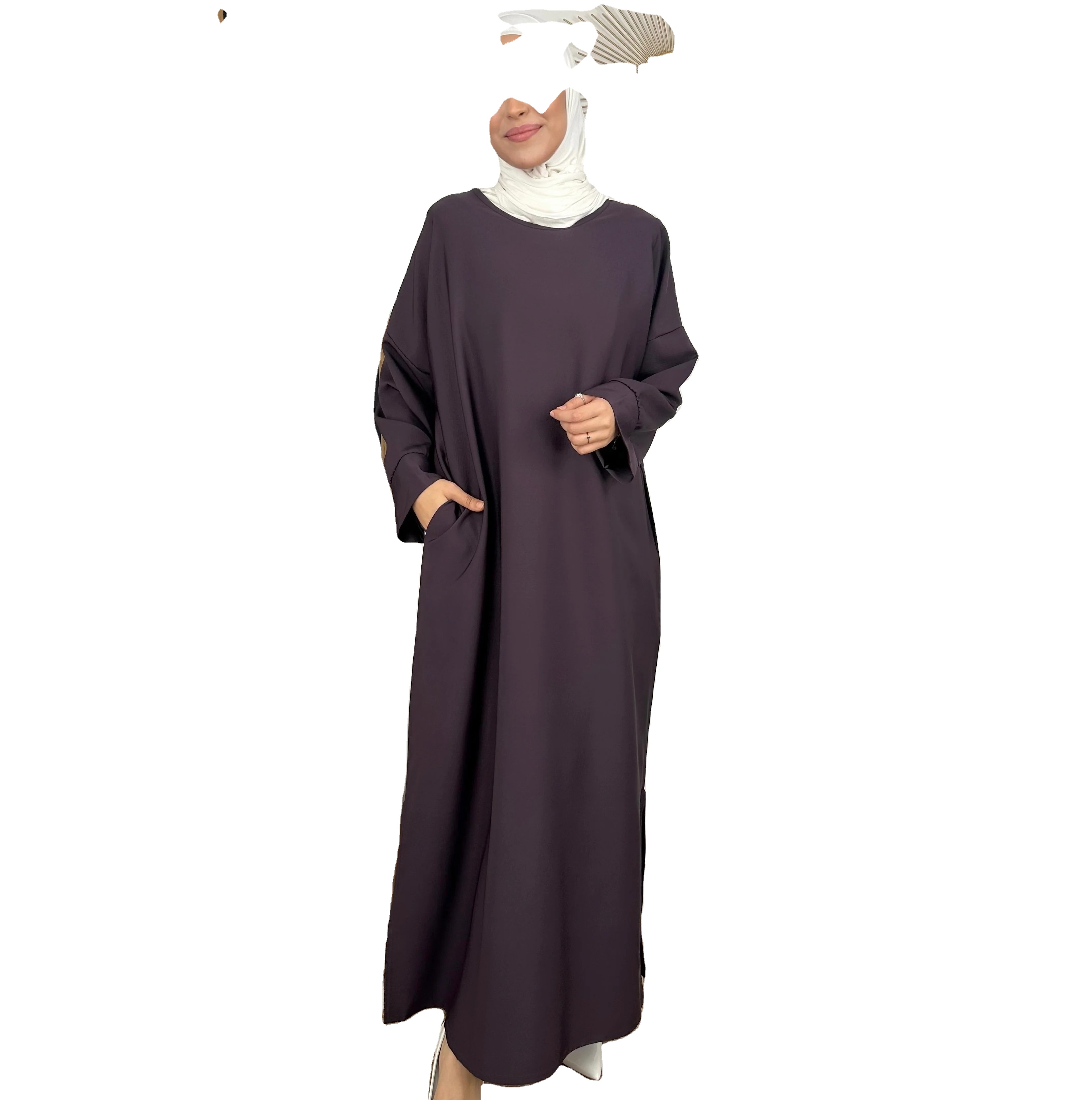 Wholesale Women's Silk Abaya-Modest Muslimah Styling Breathable &amp; Lightweight All Seasons Islamic Clothing