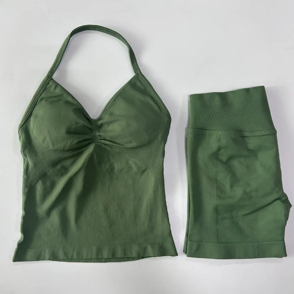 Sports Bra and Shorts Yoga Set Details 10