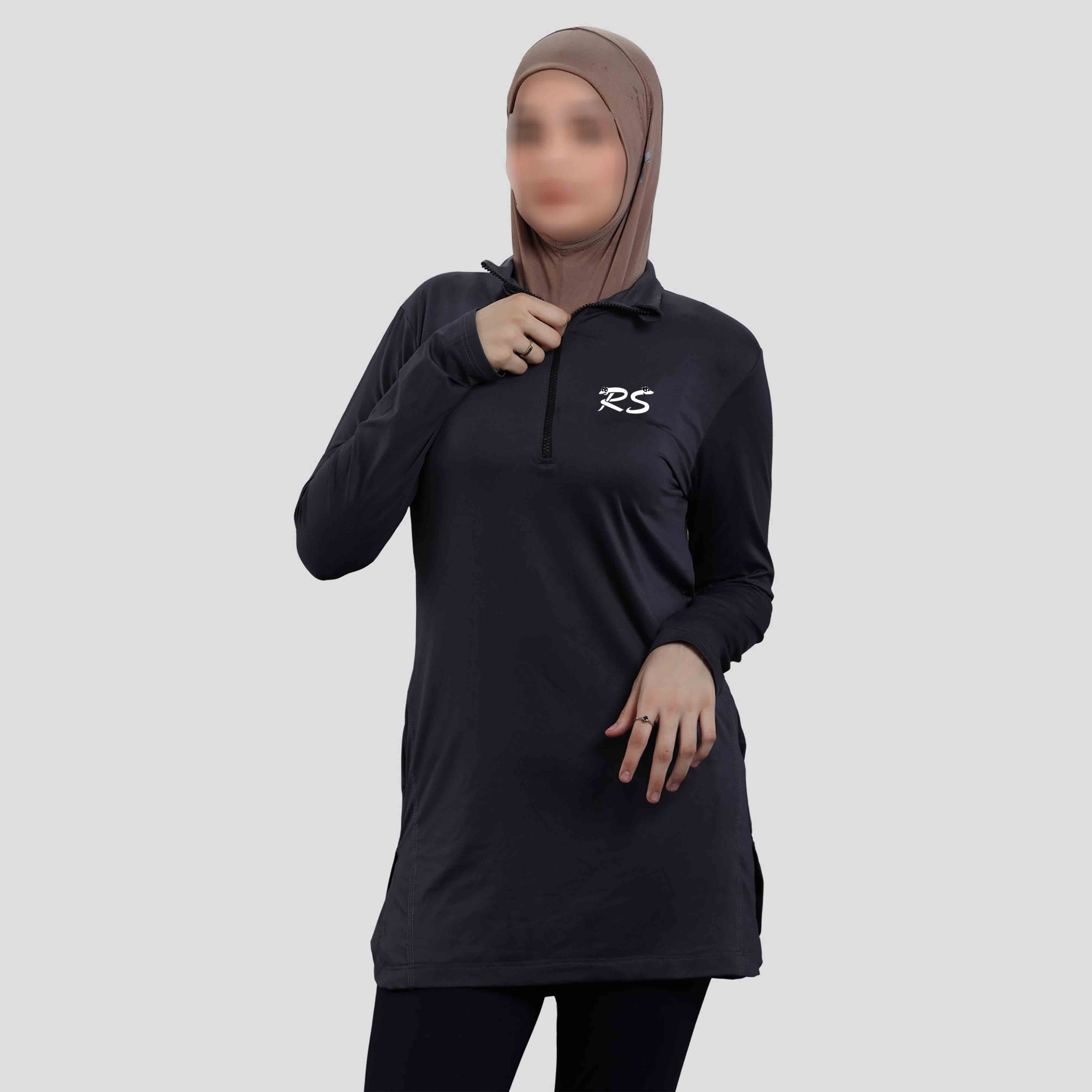 OEM 2026 Latest Design Islamic Muslim Women's Maternity Long Spandex/Polyester Swimwear Hijab Cover Sets Plus Size Beachwear