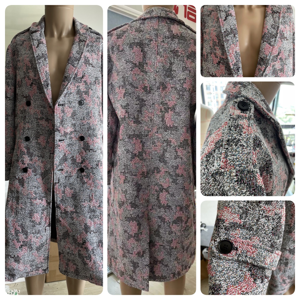 Featured Custom Tapestry Trench Coat Model