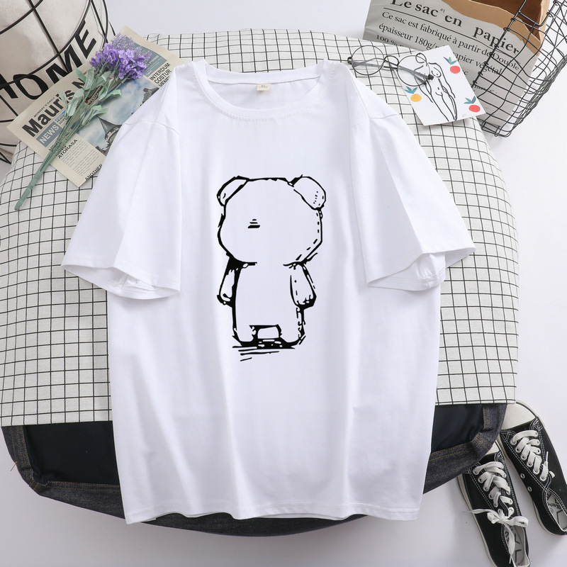 T Shirt Short Sleeve Cotton T-shirt Print 2020 New Loose Unisex OEM Service Women Shorts Plus Size Women's Clothing Adults BST