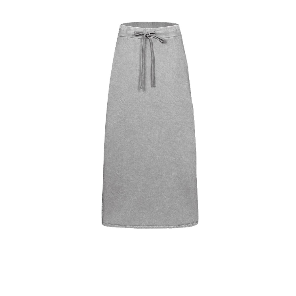 Custom logo Acid Cotton Elegant High-End Women's Summer Straight Skirt Set Heavy Industry Webbing Loose Tshirt