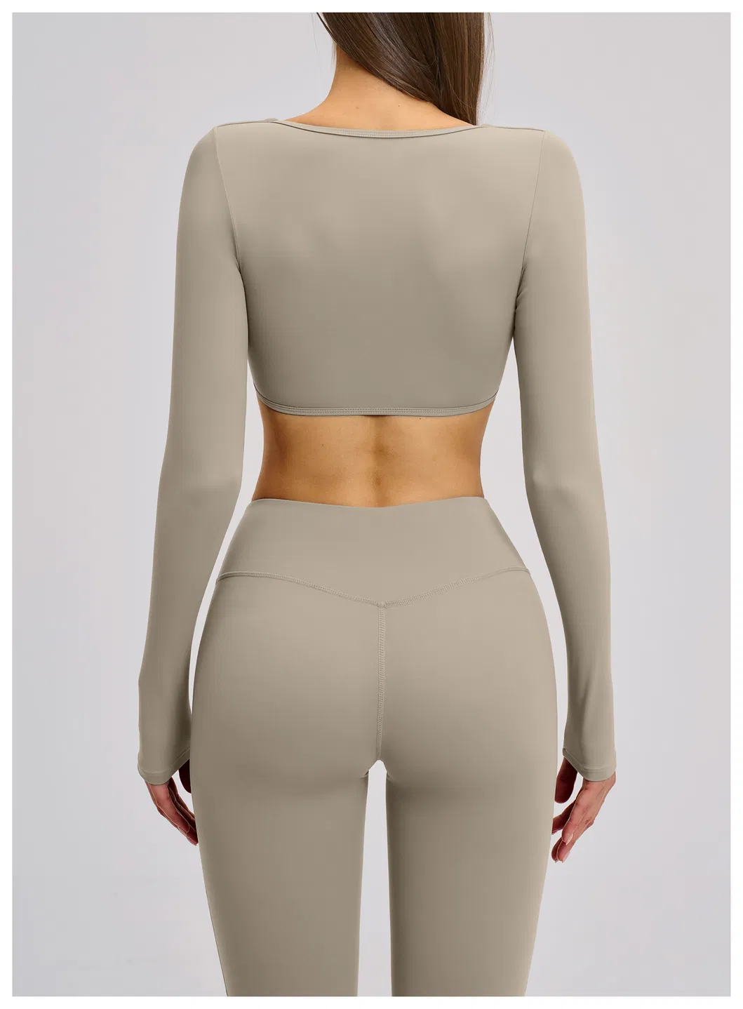 Women's Clothing Slim Fit Long Sleeve Tee Casual Clothes Gym Yoga Tops