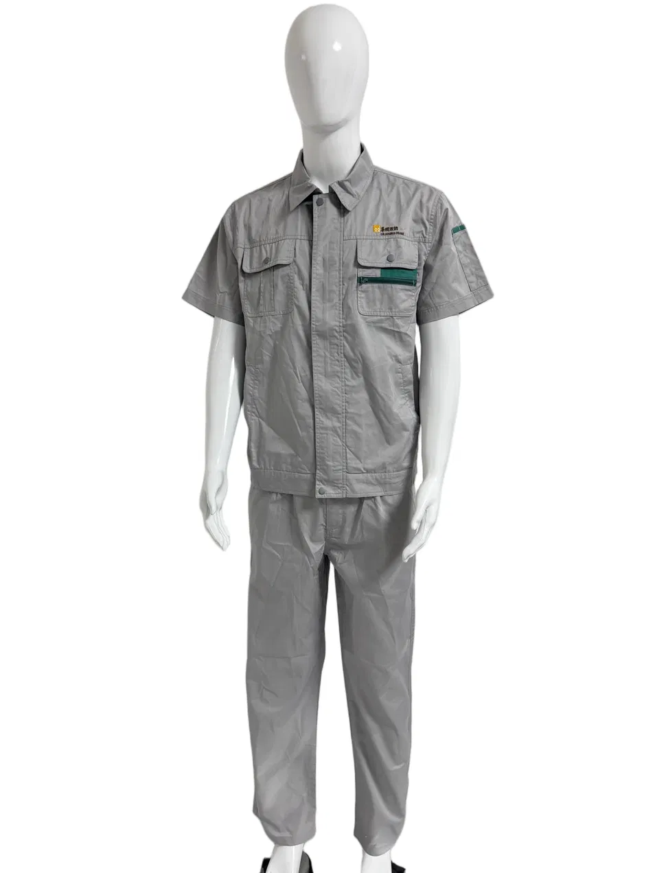 Formal Moisture-Wicking Pique Knit Workwear Polo Detail