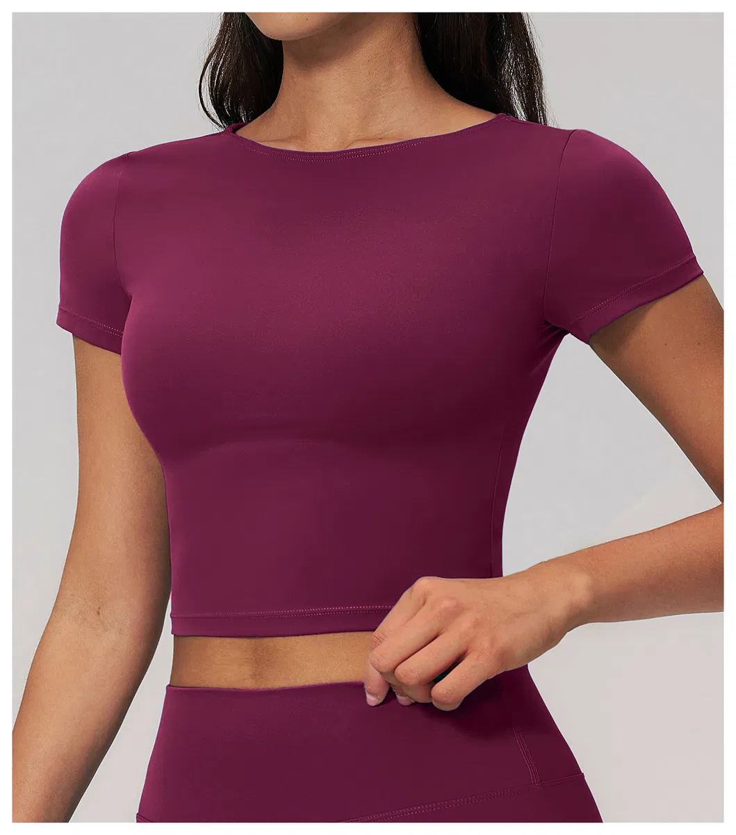 Free Shipping Women Cropped Navel T Shirt