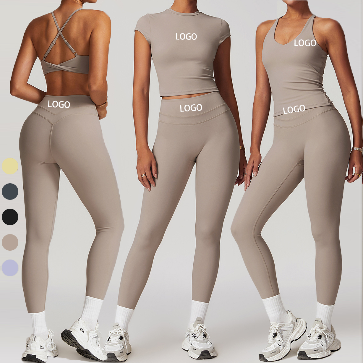 Womens Sportswear Workout Gym Fitness Sports Bra Sets Gym Active Wear Set for Women Clothing