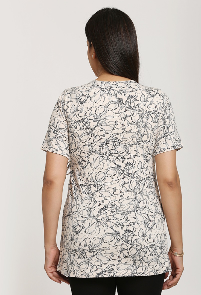 High Quality Eco-Friendly Breathable Mini Maternity Dress for Women V-Neck Wrap Top Frilled Neck Short Sleeves for Summer