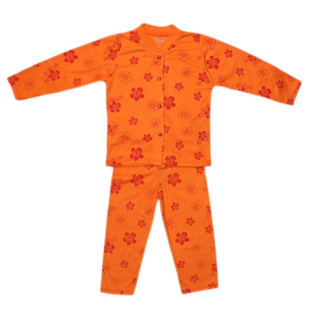 Girls Sleeping Suit - Orange