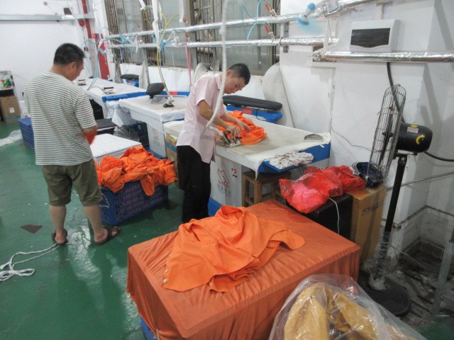 Dahab Fashion Guangzhou production line — skilled garment workers