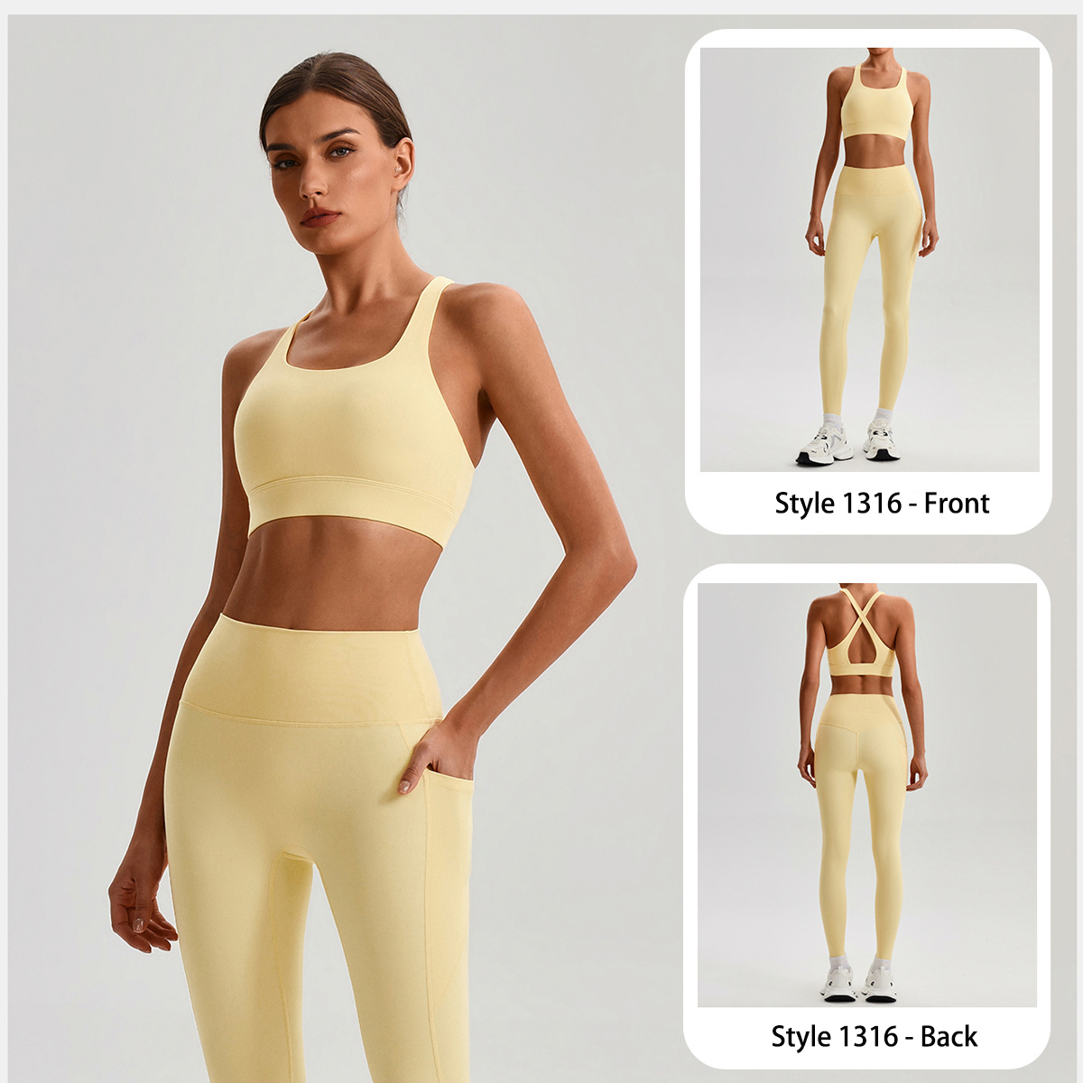 Sujetador Deportivo Mujer Custom Logo Women Criss Cross Back Sports Bra Workout Yoga Bra