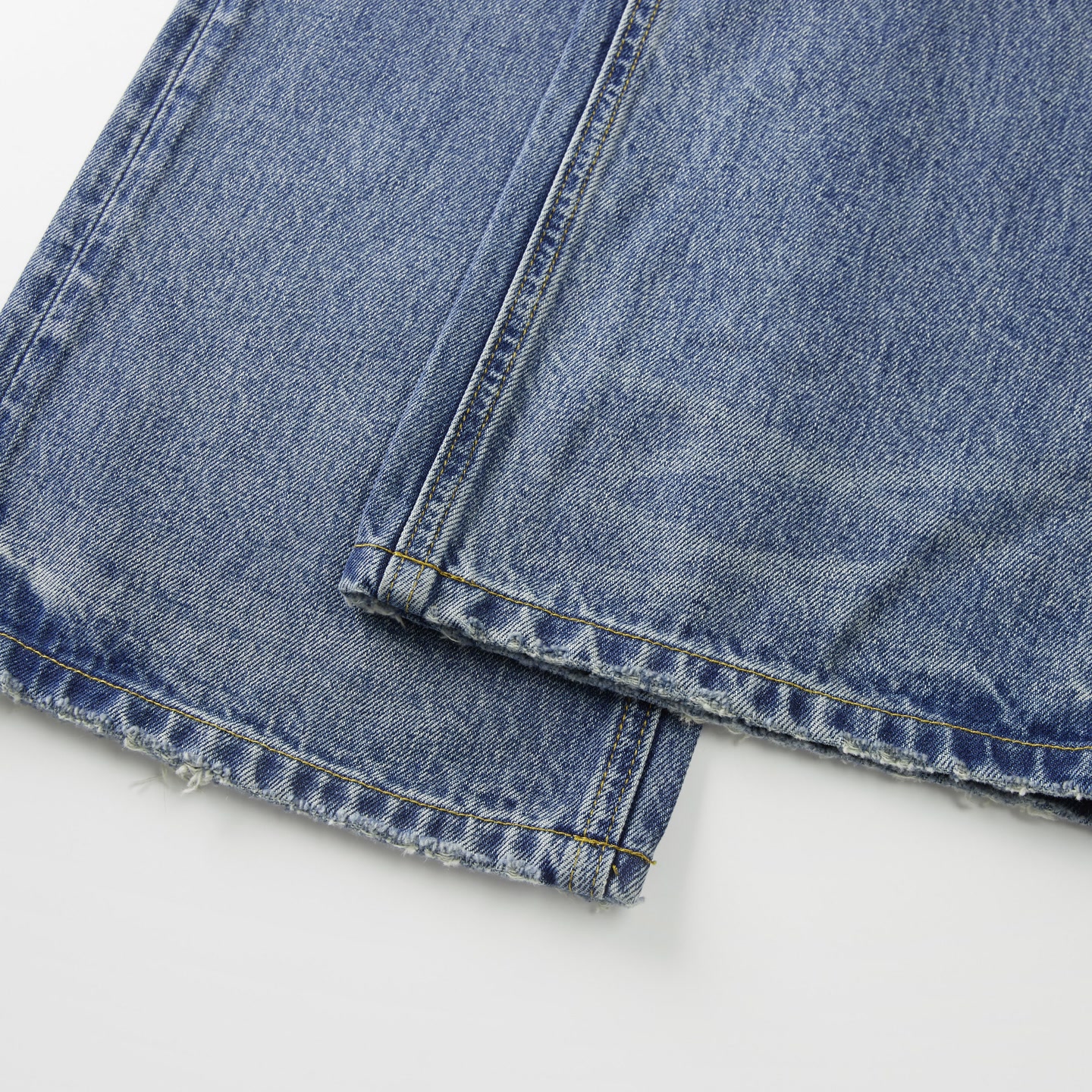 Women's Jeans Mid Rise Straight Leg Full Length Washed Raw Hem Non Stretch Cotton Polyester Denim Casual Streetwear Wholesale