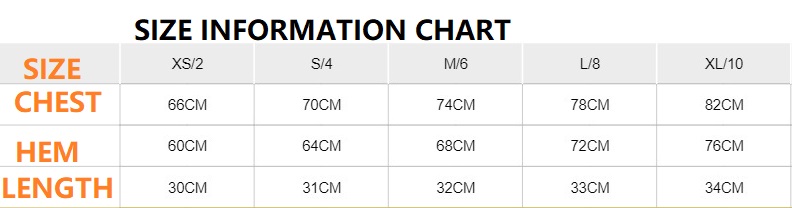 Yoga bra sizing chart